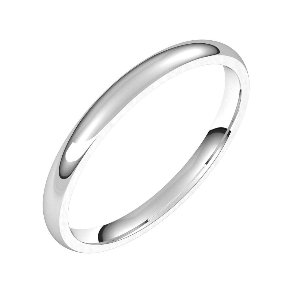 Diamond2Deal 925 Sterling Silver 5mm Light Comfort Fit Band Ring for Women Size 6