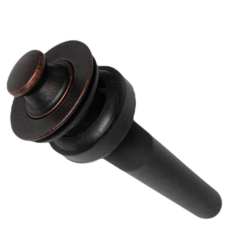 1.5-inch Non-Overflow Lift & Turn Bathroom Sink Drain in Aged Copper - 8" x 2.25"