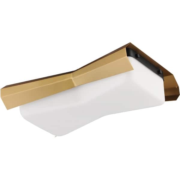 slide 2 of 5, Maxim 10819SW Rizzo 2 Light 16" Wide Flush Mount Ceiling Fixture Black / Antique Brass