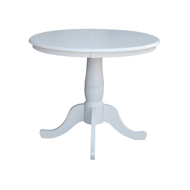 The Gray Barn Jalisco 36-inch Round Top Pedestal Table with 12-inch Leaf