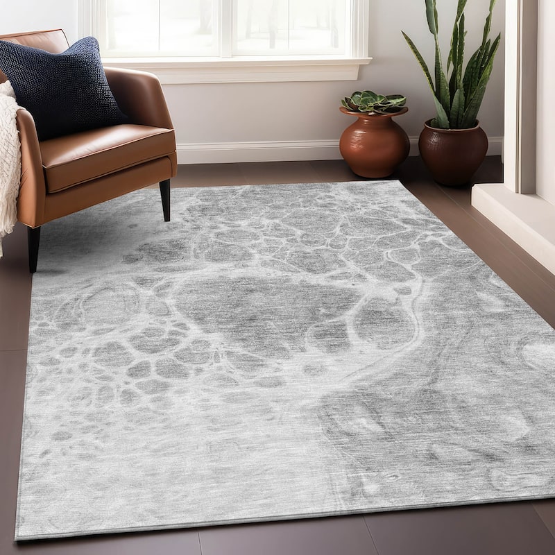 Premium Washable Super Soft Abstract Ink Mayfield Rug