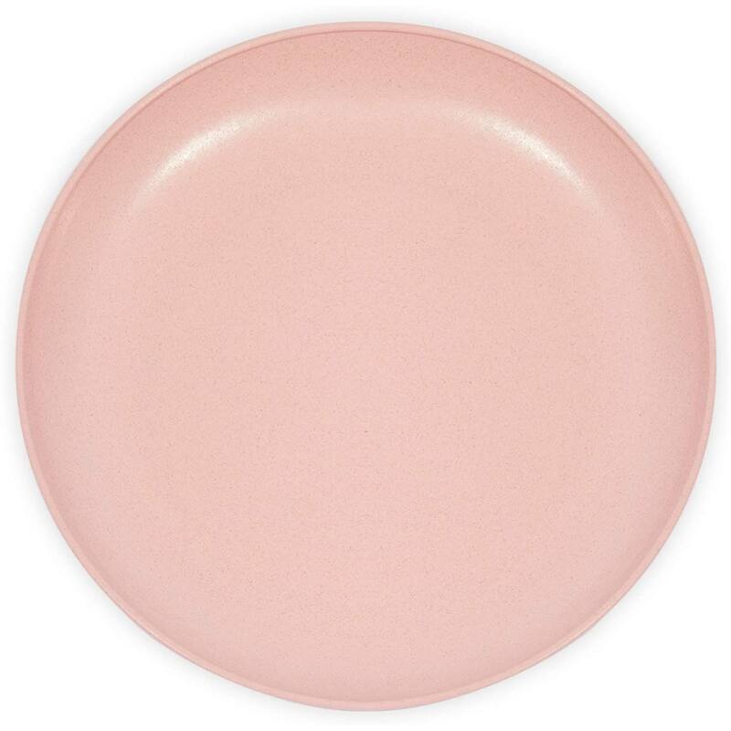 Wheat Straw Plates, Unbreakable Dinner Plates in 3 Colors (8 In, 6 Pack