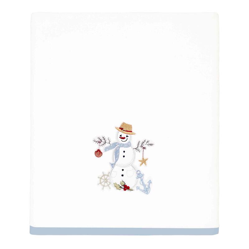 Avanti Linens Coastal Snowman Bath Towel - Bath Towel