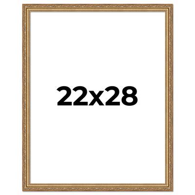 22x28 Frame Red Solid Wood Picture Frame Width 1.75 Inches | Interior Frame Depth 1 13/16 Inches