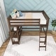 preview thumbnail 8 of 16, Max and Lily Full-Size High Loft Bed with Bookcase