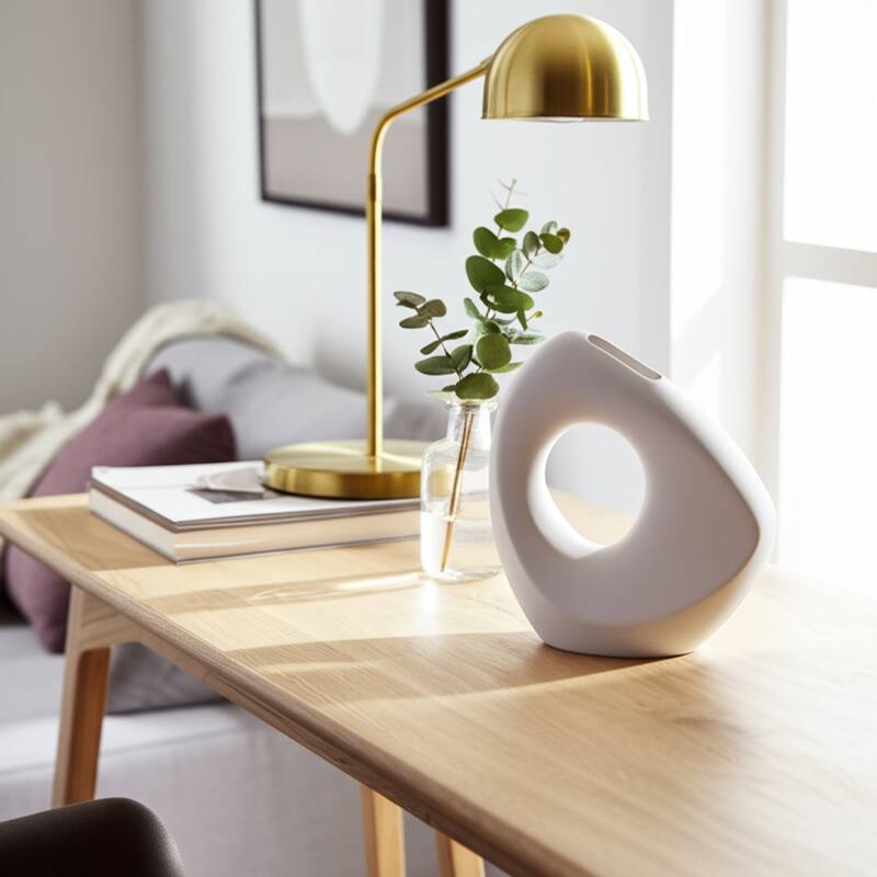 Sagebrook Home Lopsided Open Cut Out Vase