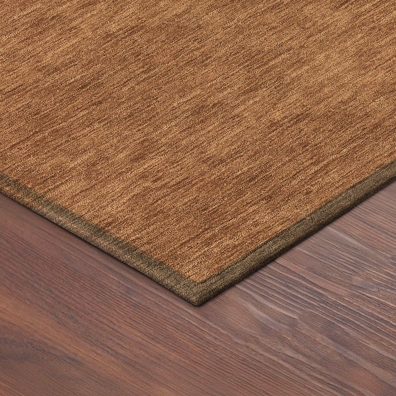 Machine Washable Indoor/ Outdoor Contemporary Blox Chantille Rug