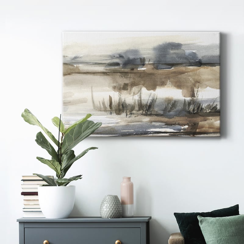 Blue-Grey Marsh I Premium Gallery Wrapped Canvas - Ready to Hang