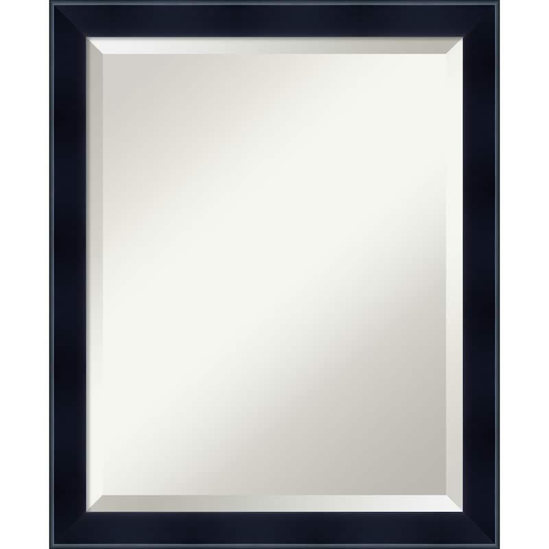 Beveled Wood Wall Mirror - Madison Black Frame