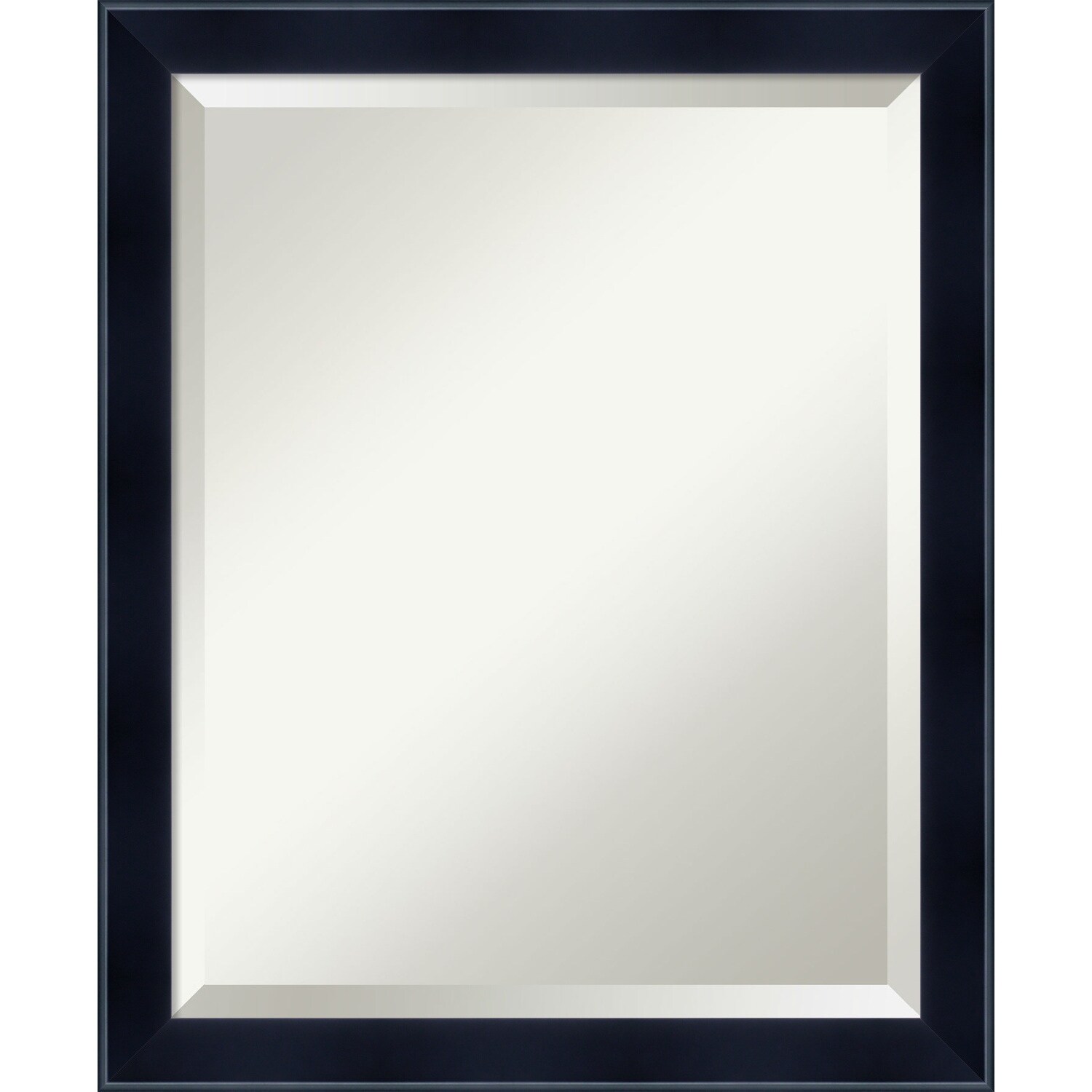 Beveled Wood Wall Mirror - Madison Black Frame