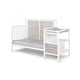 preview thumbnail 6 of 7, Connelly 4-in-1 Crib and Changer Combo White/Rockport Gray - White+gray