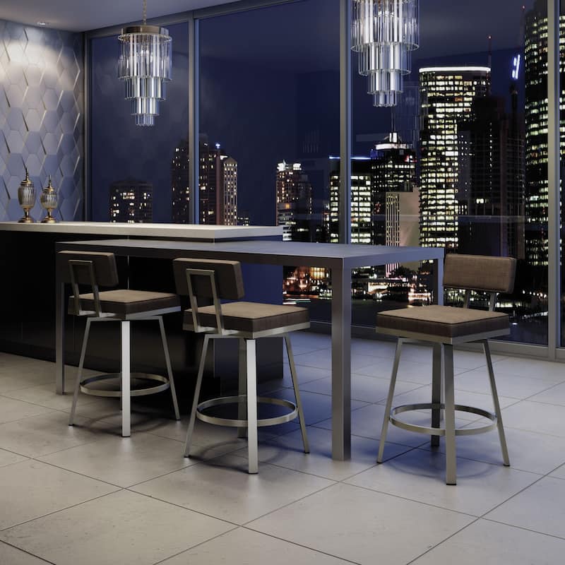 Amisco Staten Swivel Counter & Bar Stool
