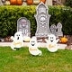 preview thumbnail 61 of 84, Glitzhome Halloween LED Ghost Cat Pumpkin Nutcracker Yard Stakes Standing Sign Hanging Decor
