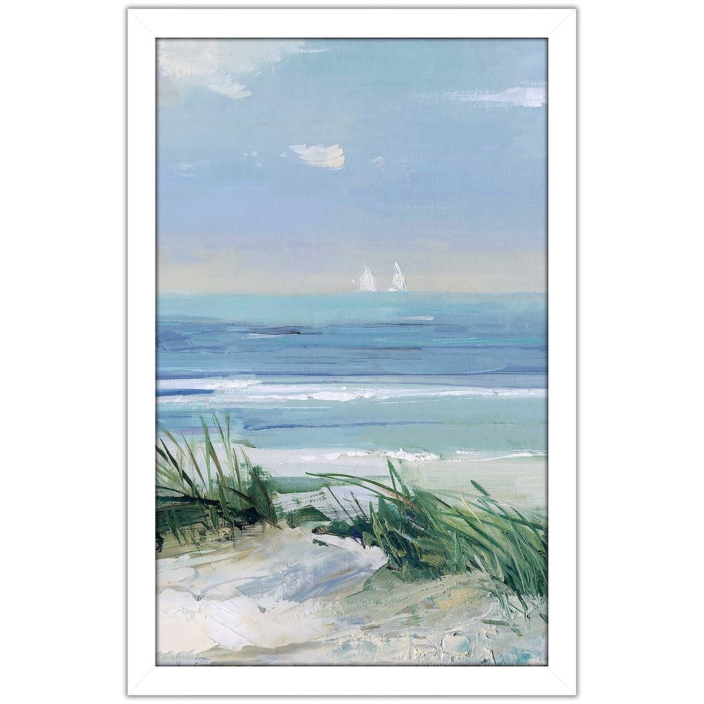"Coastal Breezes (Vertical)" by Sally Swatland Print on Acrylic