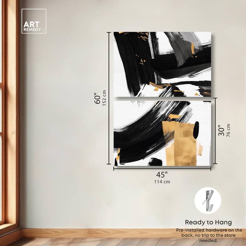 Refined Simplicity Canvas Set of 2 by Art Remedy, Gallery Wrapped