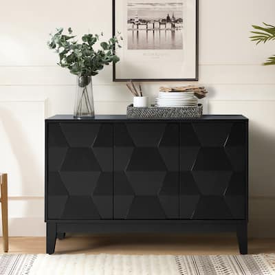 Glenda Contemporary Versatile Adjustable Shelf Storage Cabinet By HULALA HOME