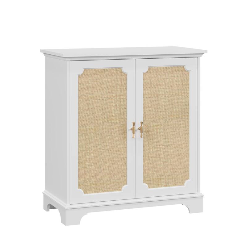 Bohemian Buffet Cabinet - Rattan Doors & Anti-Tip Safety Kit