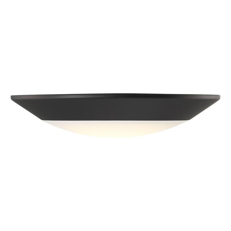 Savoy House 6-2000-6 6" Wide LED Flush Mount Bowl Ceiling Fixture with - Black