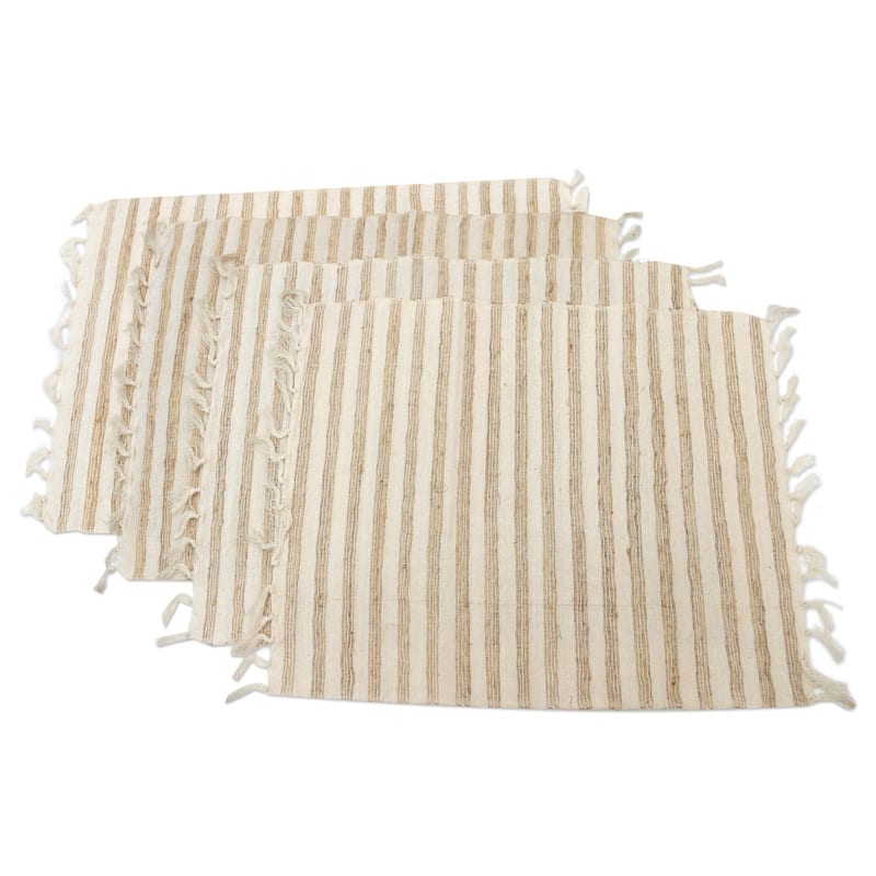 Novica Handmade Traditional Table Cotton Blend Placemats (Set Of 4)