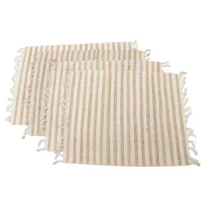 Novica Handmade Traditional Table Cotton Blend Placemats (Set Of 4)