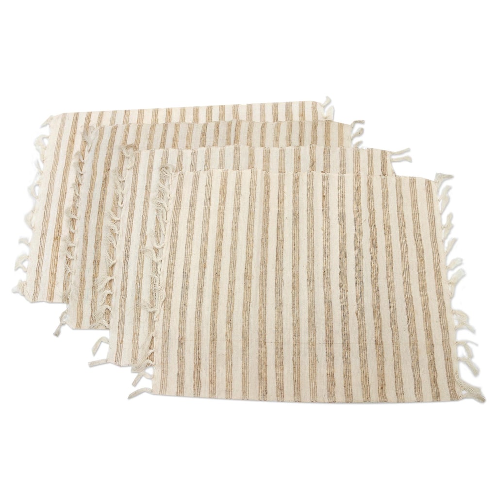 Novica Handmade Traditional Table Cotton Blend Placemats (Set Of 4)