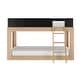preview thumbnail 37 of 37, Mid-Century Modern Twin over Twin Low Bunk Bed