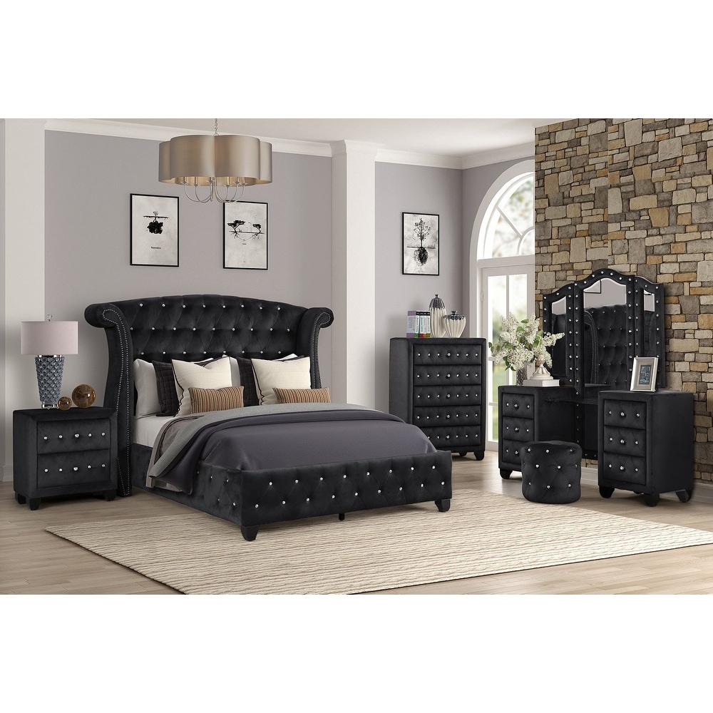 Deanna black deals bedroom set