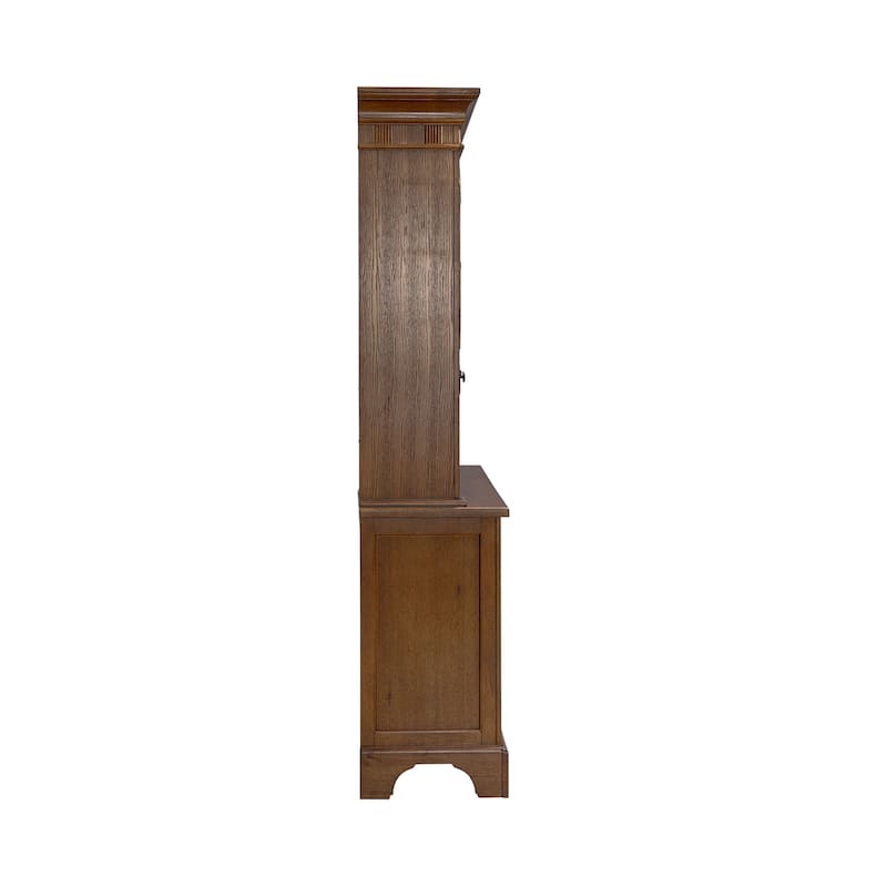 Treasures Rustic Oak Buffet and Hutch