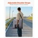 preview thumbnail 5 of 8, 6-Position Adjustable Folding Floor Chair with Suede Fabric Backpack Strap & High Weight Capacity - 18.3" x 20.9" x 20.5"