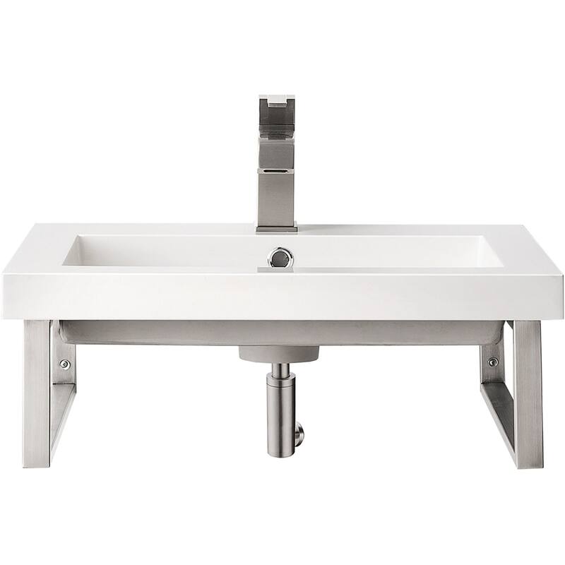 James Martin Vanities 055BK1823.6WG2 Boston 23-5/8" Rectangular - Brushed Nickel