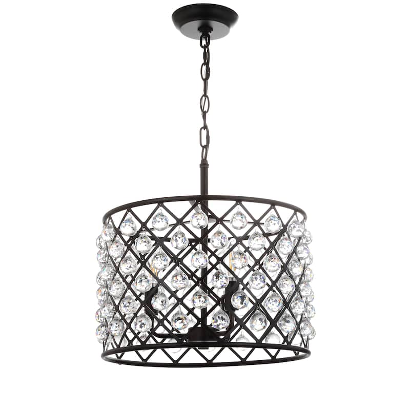 Toronto Crystal/Metal LED Pendant, by JONATHAN Y