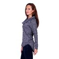 preview thumbnail 2 of 14, Simply Ravishing Women's Long Sleeve Stretchable Cowl Sweater