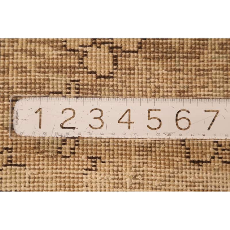 Hand Knotted Oriental 100% Wool Carpet Traditional Floral Greys & Charcoal Tabriz Area Rug - 10' 1'' X 6' 7''