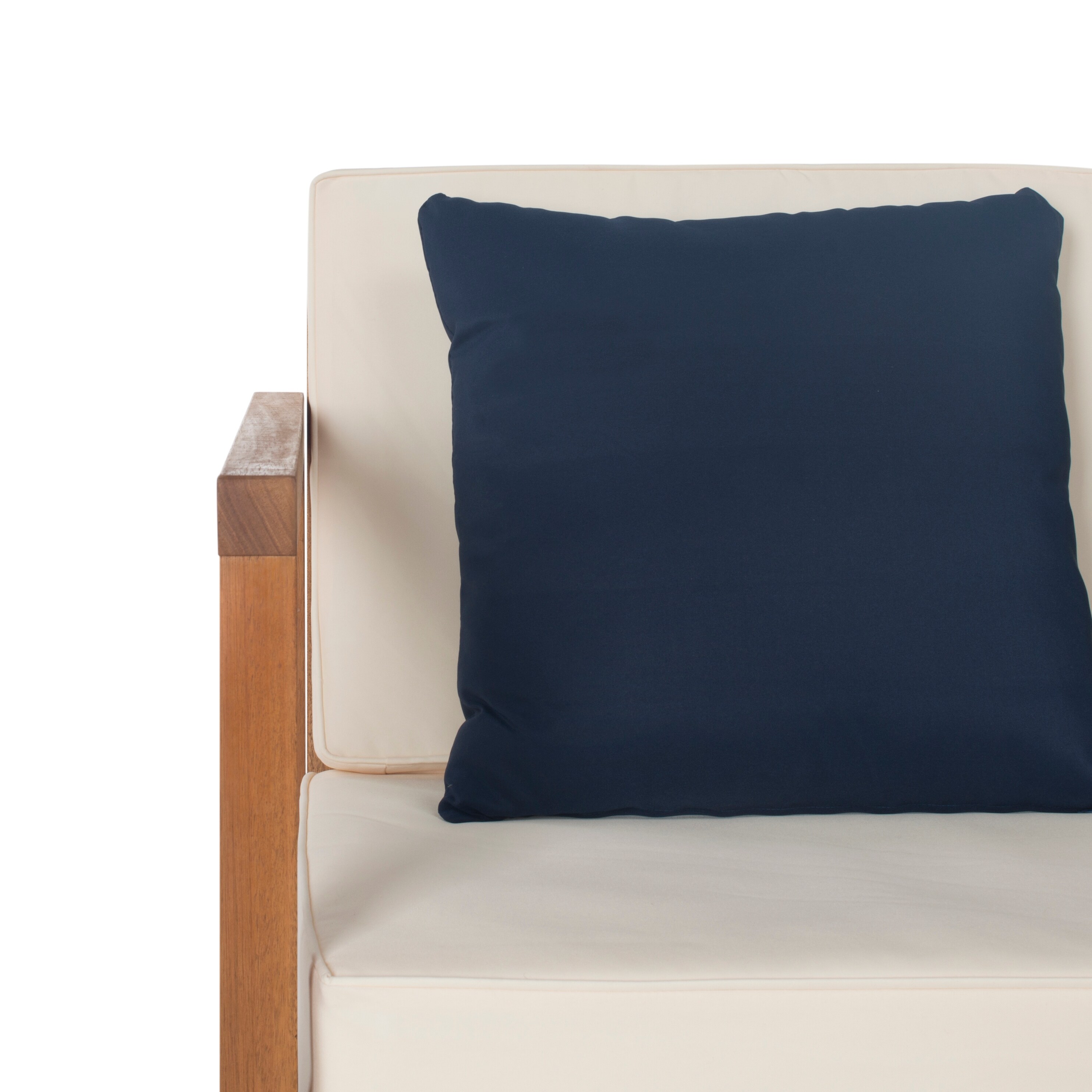 SAFAVIEH Outdoor Montez 4 piece Conversation Set with Accent Pillows Bed Bath Beyond 15973882