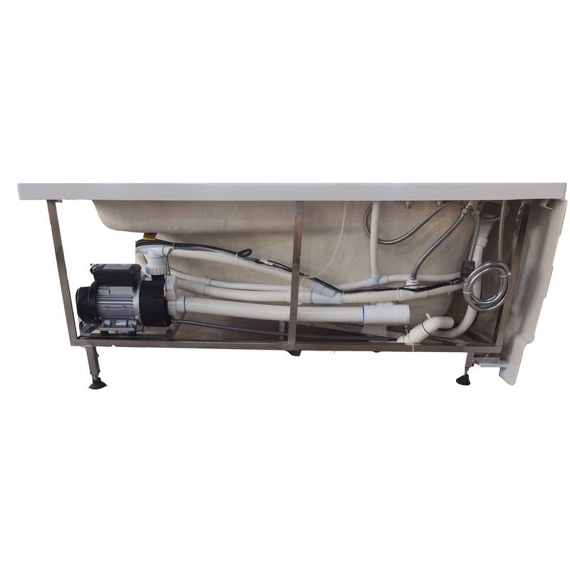 EAGO AM161-L White Acrylic 5-foot Whirlpool Bath Tub With Left Drain