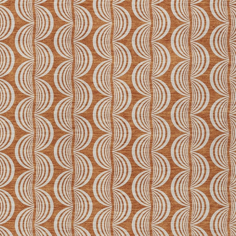 HomeRoots Ogee Transitional Rectangle Outdoor Rug
