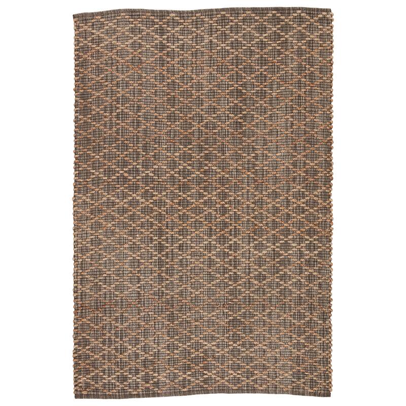 Misha Natural Trellis Area Rug - 5' x 7' 6" - Gray/Beige - Rectangle