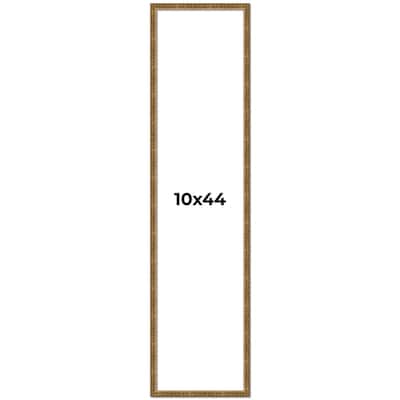 10x44 Frame Gold Kingsley Distressed Solid Wood Picture Frame Width