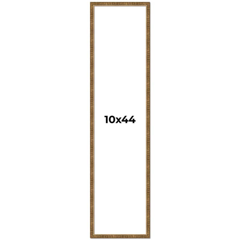10x44 Frame Gold Solid Wood Picture Frame - Complete Modern Photo
