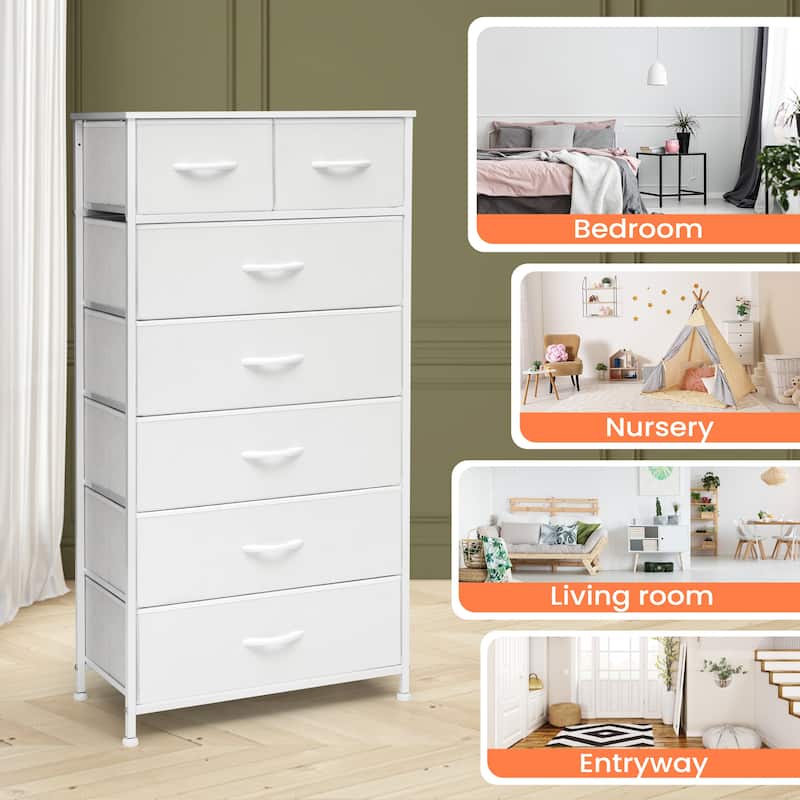 Pellebant 7-Drawer Storage Tower Organizer Chest Dresser