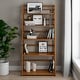 preview thumbnail 22 of 36, WYNDENHALL Normandy SOLID WOOD 63 inch x 30 inch Transitional Ladder Shelf Bookcase - 30"w x 15.9"d x 63"h Light Golden Brown