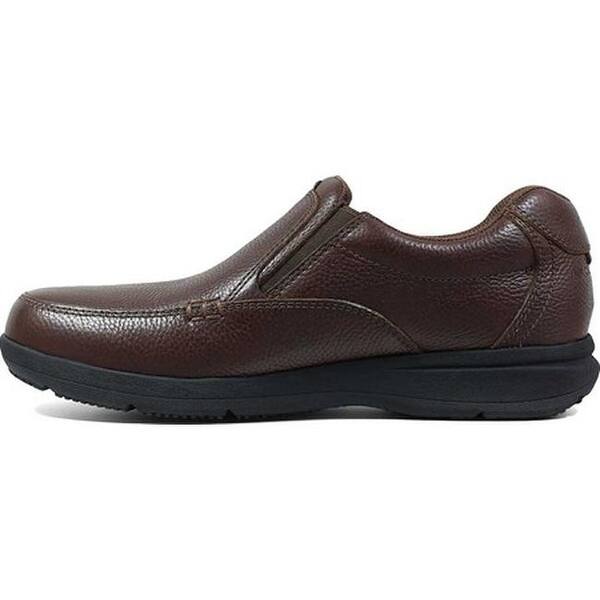 Shop Nunn Bush Men S Cam Moc Toe Slip On Brown Tumbled Leather