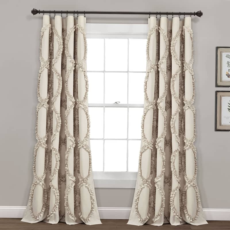 The Gray Barn Dairy Air Single Curtain Panel - 84 Inches - Neutral