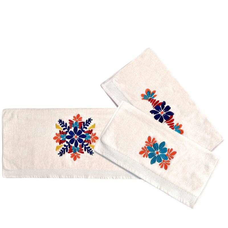 HiEnd Accents Bonita Towel Set, 3 PC