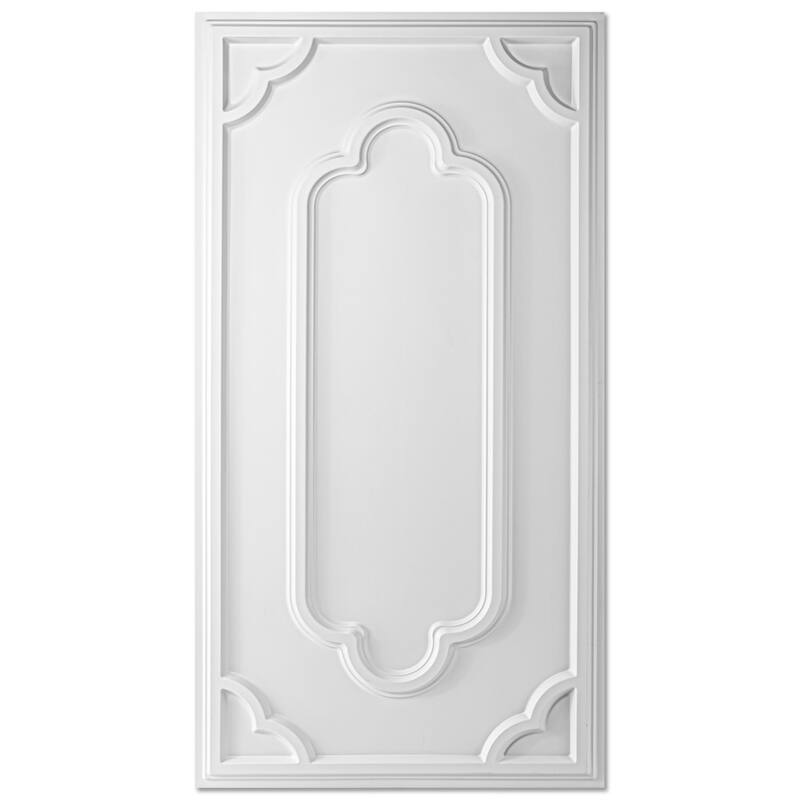 Art3d 2X4 ft PVC Lay-in Ceiling Tiles, Decorative Ceiling Tiles,12-Pack - White