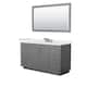 Option Dark Gray, Nickel Trim, White Quartz Top