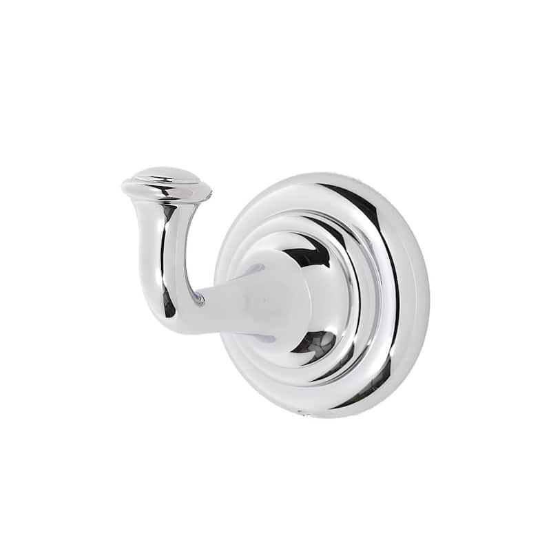 Alno Charlies Solid Brass Single Robe Towel Bath Hook - Polished Chrome