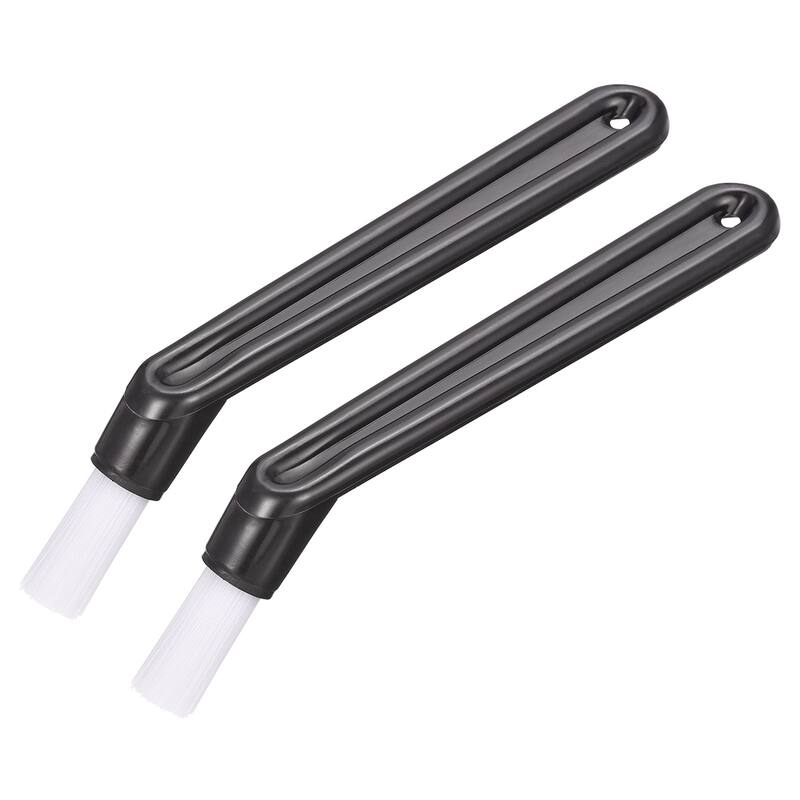 Coffee Machine Brush, 5.39" Length Nylon Head Black for Cleaning 2Pcs