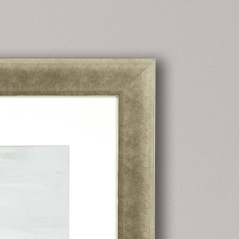 Trees and Creek II Framed Art Giclee Under Glass - Green