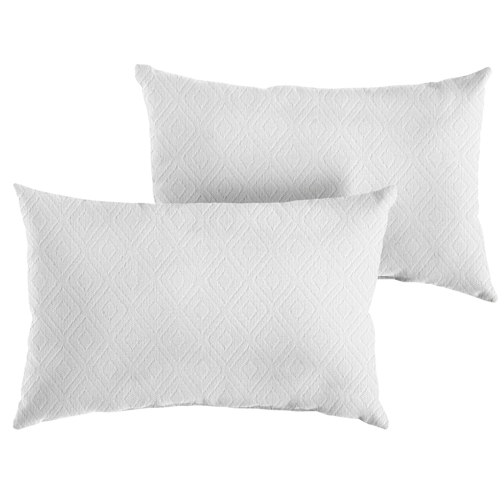 Sunbrella Textured Indoor/Outdoor Knife Edge Pillow (Set of 2)